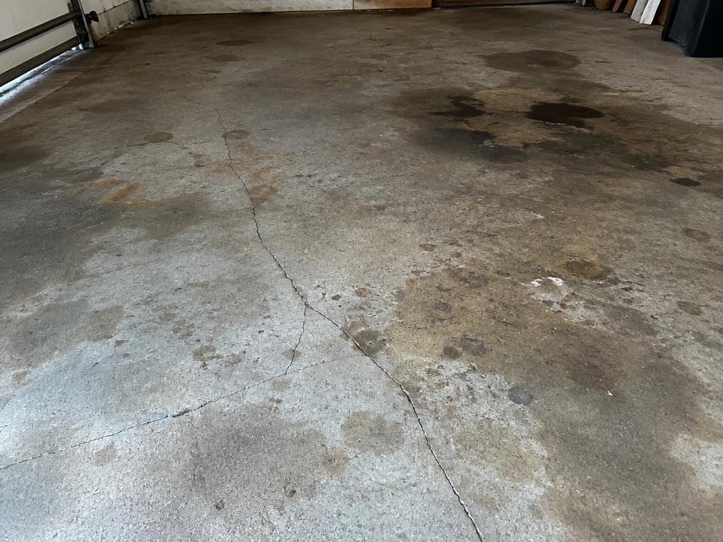 Bare concrete before coating